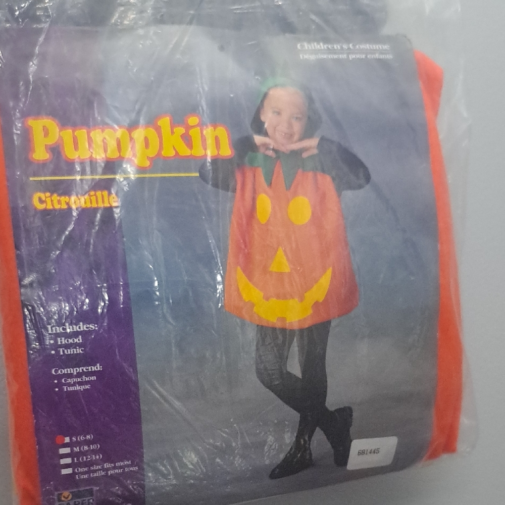 Kids Pumpkin Costume - Orange and Black Citrouille